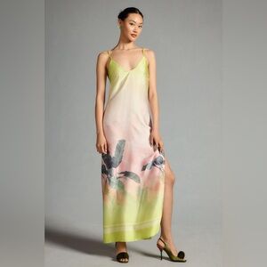 Le Superbe Calypso Slip Dress In Banana Palms NWT sz 6